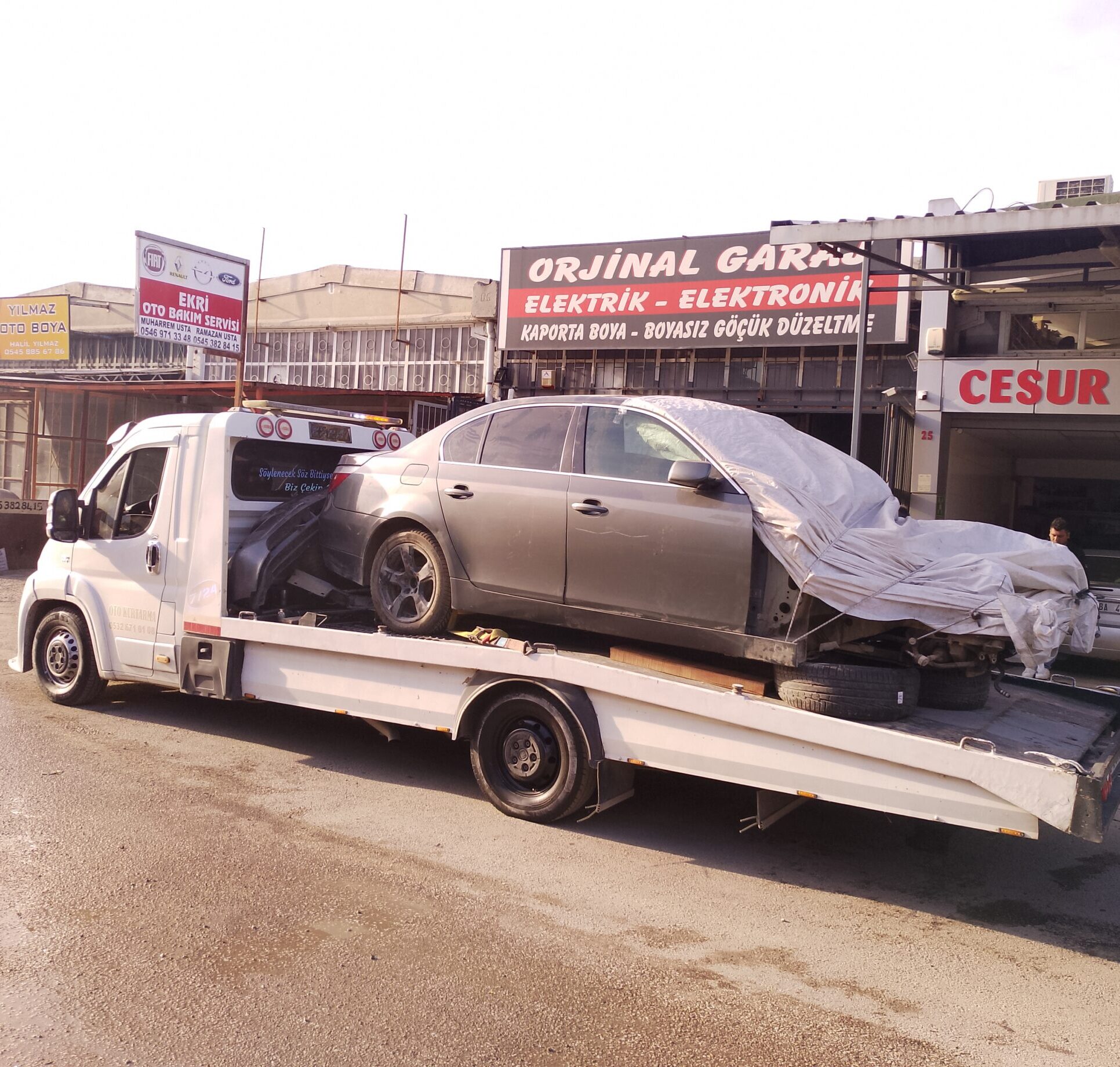 Çankaya oto çekici ile 7/24 yol yardım ve araç taşıma hizmeti